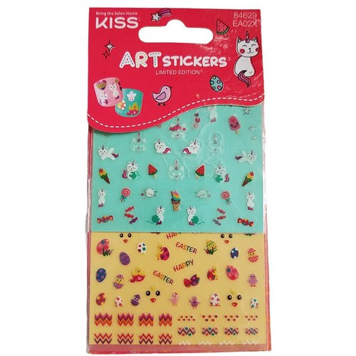 KISS Limited Edition EASTER HOLDAY ART STICKERS Flat Nail Art Decal Accessories - Picture 10 of 12