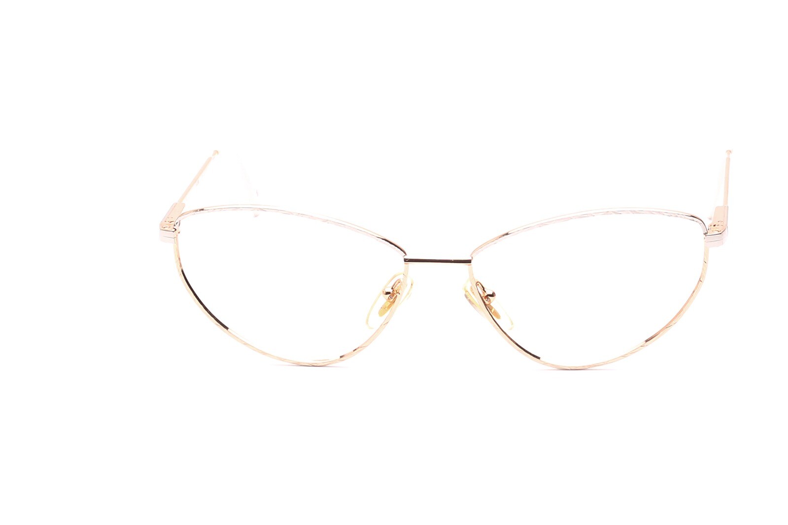 Фассунг Брилл Кошачий глаз с блестящим металлическим покрытием silber gold Flexscharniere Mode Франция D3