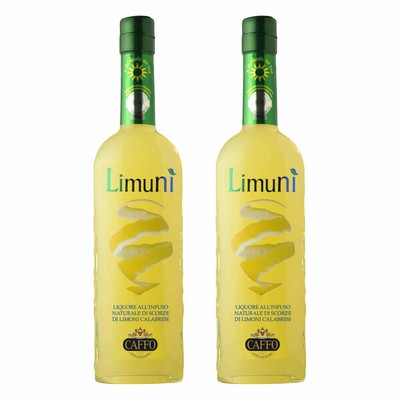 Caffo Limuni Limoncello Del Sud Zitronenlikör 2er Set, Likör Alkohol 28% 2x500ml
