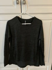 ACTIVE LIFE Women’s Active Top Tunic Sweater Light Marble Gray, Size MD,