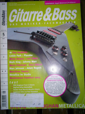GITARRE & BASS 5-2003 - METALLICA LINKIN PARK PLACEBO PRS FENDER WASHBURN FRAMUS