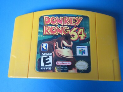 Donkey Kong 64 (Nintendo 64, 1999) cart only authentic tested