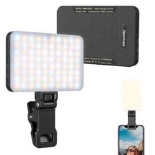 Rechargeable Selfie Light,3 Modes,Smart Sensor, 2000mAh,Clip-on for Phone/Camera