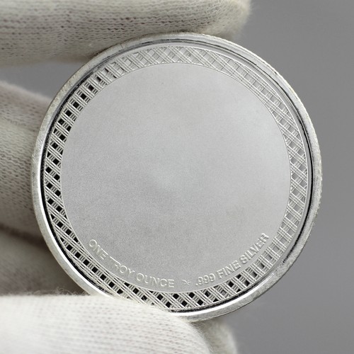 Enameled Gift for Dad Father Hero 1oz 999 Silver Round by SilverTowne in Gift Bo - Picture 5 of 8