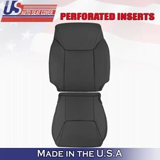 2012 to 2015 For Lexus LX570 Driver Top & Bottom Perforated Leather Covers Black