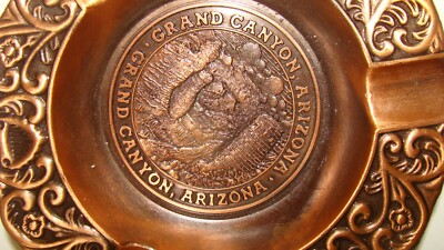 GRAND CANYON GDC Ashtray 灰皿白　レア未使用値下げ Grand Canyon Arizona Copper/Metal Ashtray Souvenir 5