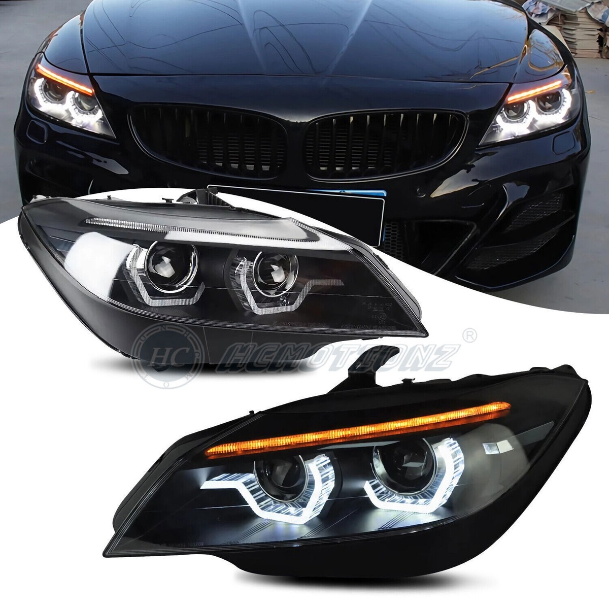 DRL LED Head Light For BMW Z4 E89 2009-2016 Sequential Signal