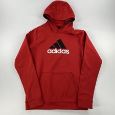 Adidas Youth Climawarm Hoodie Red Size Youth XL