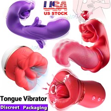 Ros Sucking Licking Vibrator Oral Tongue Clit Licking Tongue G-Spot Sex Toys