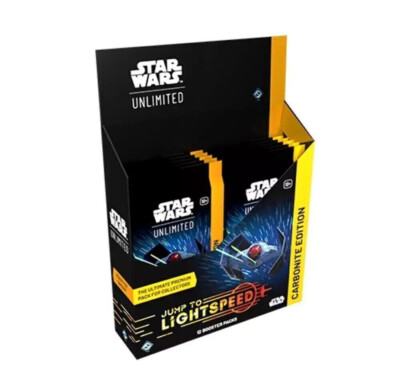 Jump to Lightspeed Carbonite Booster Box - Star Wars: Unlimited -New! Ships 3/12