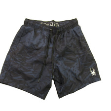 Spyder Shorts Mens Small Black Pockets Swimwear Surfer Casual Swim Trunks