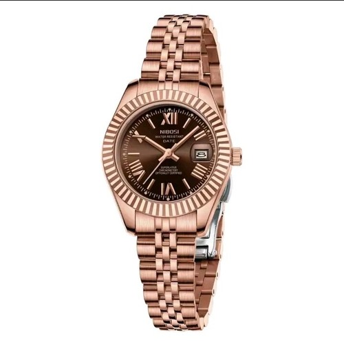 Luxury Rose Gold Day Date Chocolate Dial Watch. 24Hrs Post UK 🇬🇧 STOCK - Picture 15 of 18