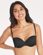 Maidenform strapless bra padded Underwire 09417 convertible 5 way Black 32A NWT