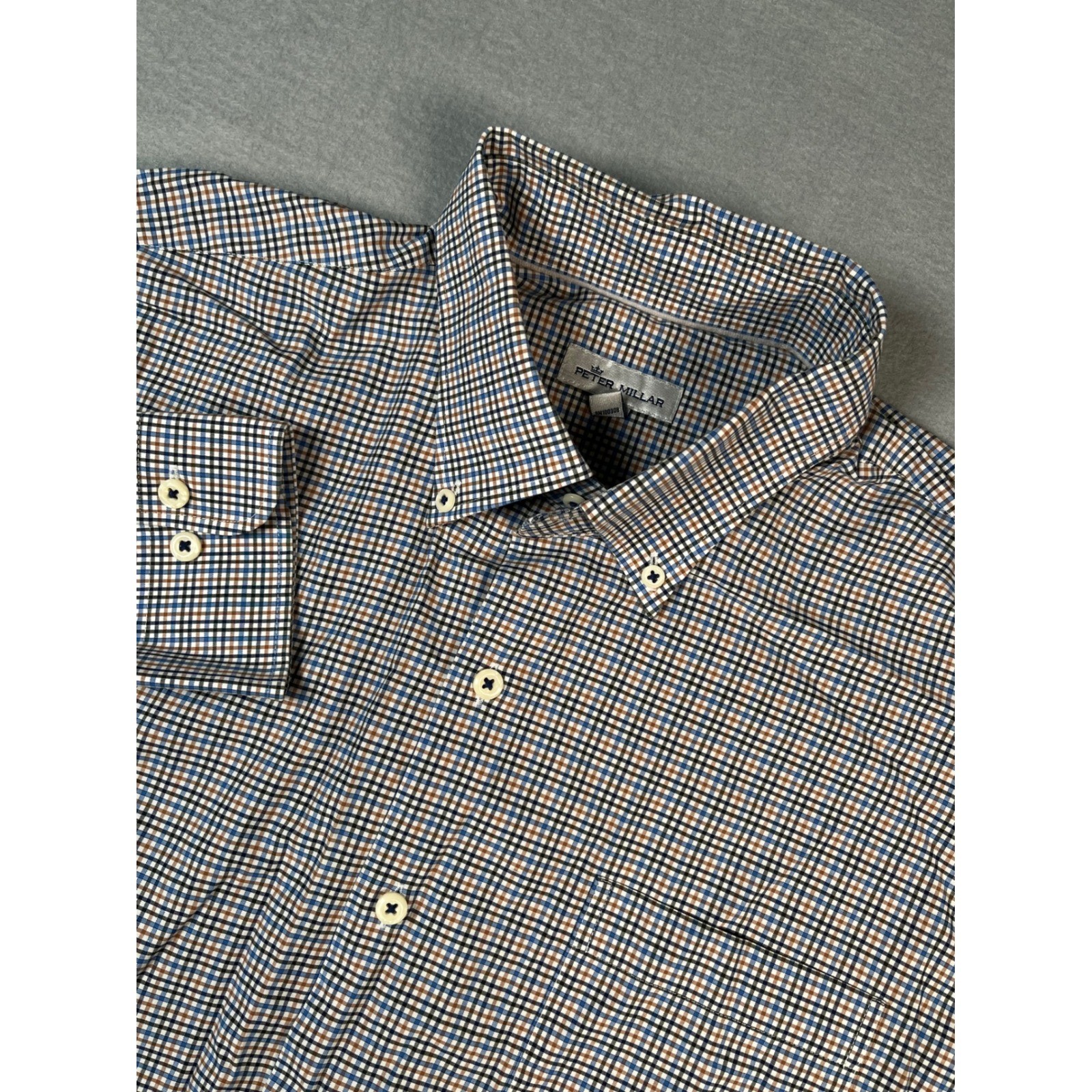 Peter Millar Mens Large performance Button down L… - image 2