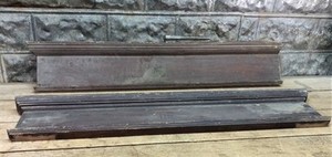 Pair Crown Molding Headers, Trim Door Window Pediment Architectural Salvage B40,