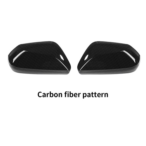 Pair Carbon Look Side Wing Mirror Cover Cap Overlay For Toyota Corolla 2019-2022 - Picture 5 of 11