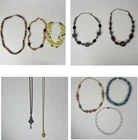 Costume Jewelry Mixed Material Lot Of 10 Vintage Bead Napier White
