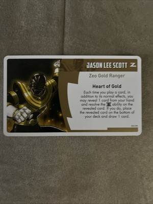 Power Rangers Heroes Of The Grid Zeo Gold Jason Character Card