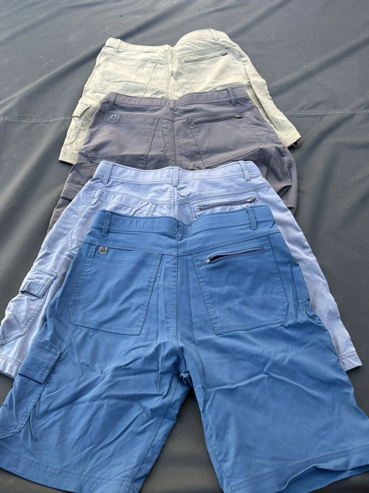Four Pair Gerry men’s Hiking Shorts Size 32. 9” Leg Length.
Opens in a new window or tab