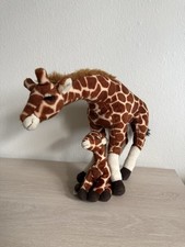 Toys R Us Giraffe Baby Plush Stuffed Animal Set 2017 Brown Animal Alley
