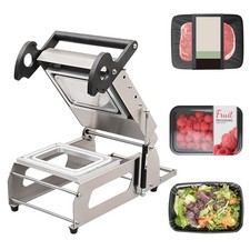 Food Manual Box Sealing Machine Table Top Tray Sealer Meal Round Bowl Sealer