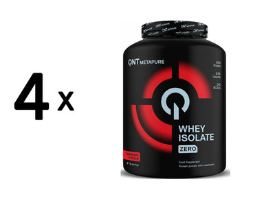4 x QNT Metapure Zero Carb Whey Isolate (2000g) Raspberry (53,75 EUR/kg)
