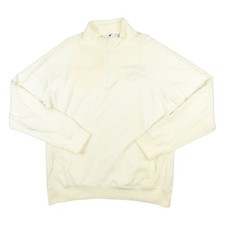 Nike Air Jumper Mens MEDIUM Beige Fleece 1/2 ...