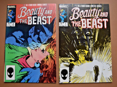 Marvel Comics 1984 Beauty & The Beast #1 & 2 Of Four Issue Limited Series VF- VF