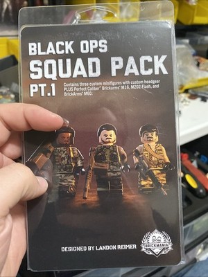 Brickmania Black Ops Squad Pack 1 NEW/VHTF