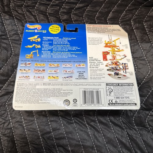 Hot Wheels Planet Micro CAT Machines Series 1 NEW Vintage 1997 RARE NOS HTF - Picture 6 of 8