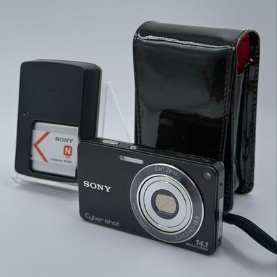 Sony Cyber-shot DSC-W350 Black Digital Camera 14.1MP Zeiss w