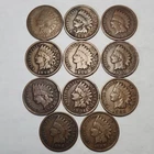 1881 - 1907 11 Piece Lot Indian Head Cent Pennies 1c Mixed Dates Copper IC-11c