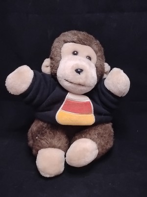 Brown Monkey Chimp Ape Plush 9 1/2 Inch B.J. Toy Co Stuffed Animal Toy