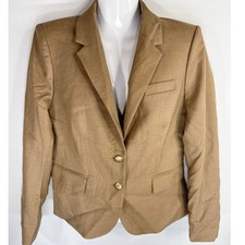 J.Crew Factory Original Schoolboy Blazer in Camel Women's Size 6 NWT