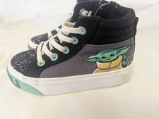 Ground Up Toddler s The Mandalorian Baby Yoda High Top Sneaker Shoes Size 9