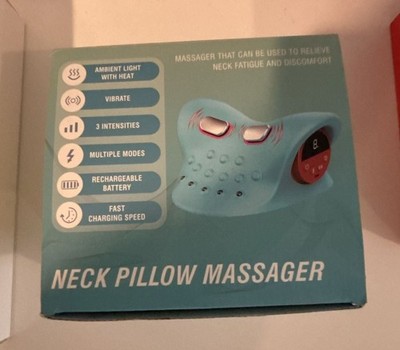 NIB - Neck Pillow Massager with Ambient Light, Heat, Vibrate, and Multiple Modes