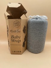Cuddle Bug Baby Wrap Premium Cotton / Spandex Gray Baby Carrier - New Open Box