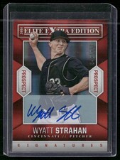 2014 Panini Elite Extra Edition #55 Wyatt Strahan Prospects Signatures #/599