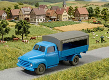 Wiking Opel Blitz Pritschen LKW Langhauber himmelblau 1960-63