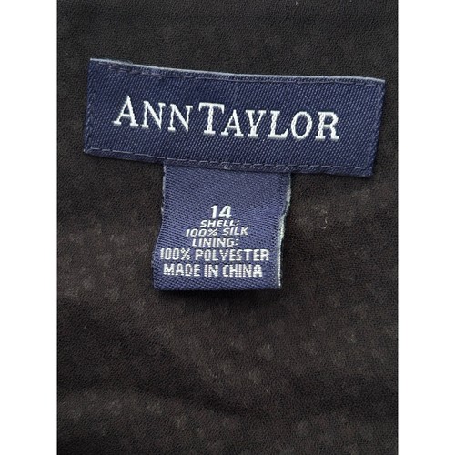 ANN TAYLOR Women’s 100% Silk Sleeveless Blouse Sz 14 - Picture 7 of 8
