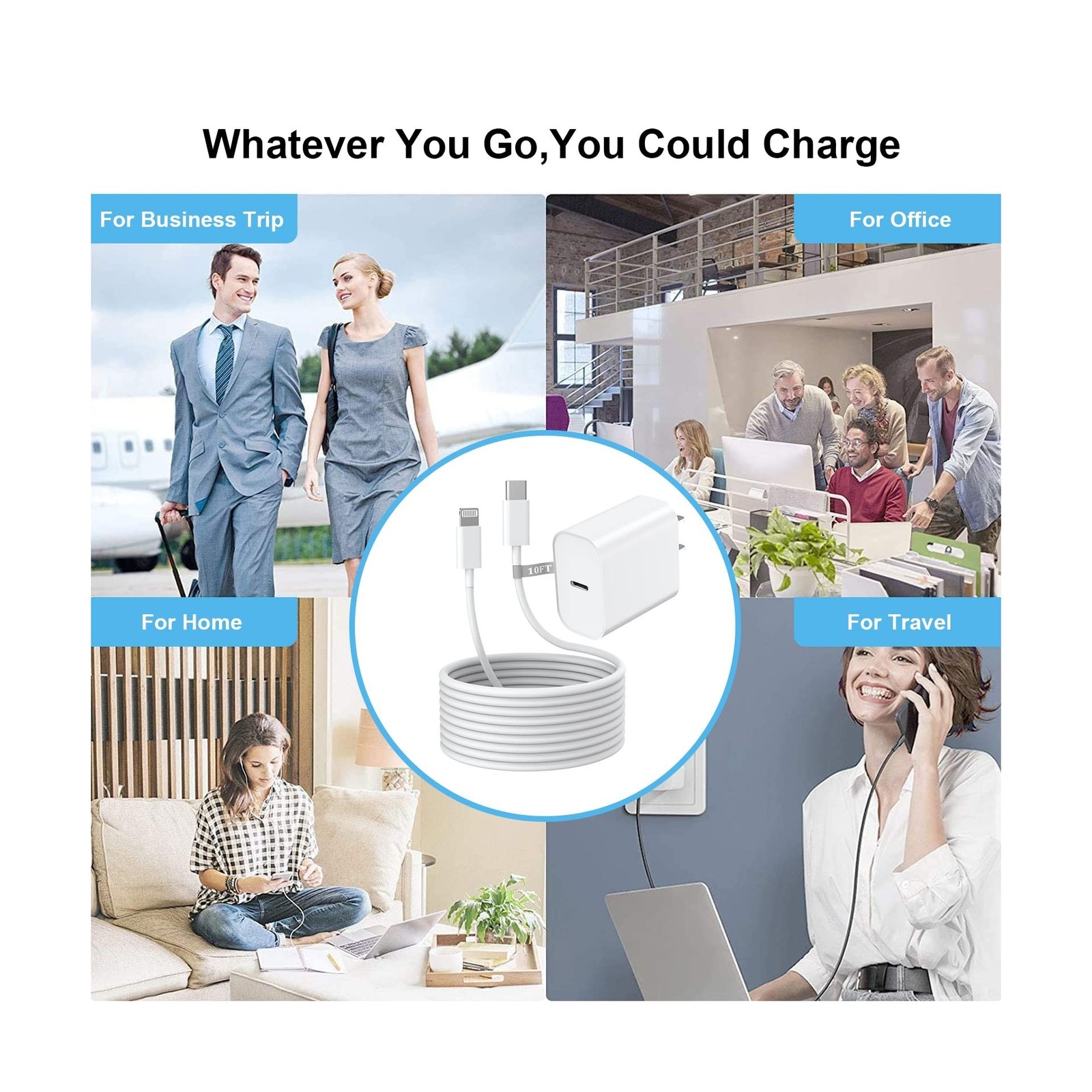 iPhone 14 13 12 11 Fast Charger,[Apple MFi Certified] 20W USB C Fas... Fast Ship