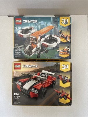 LEGO Creator 31071 3in1 Drone Explorer & 31100 Sports Car New In Sealed Box