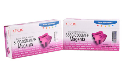2x XEROX 108R00724 Druckerpatrone Festtinte 8560/8560MFP VPE: 3 Stk magenta