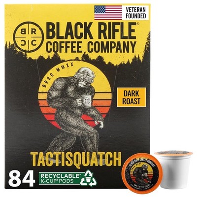 Black Rifle Coffee Company Dark Roast Coffee Pods   100% Arabica, Bold, Smoky