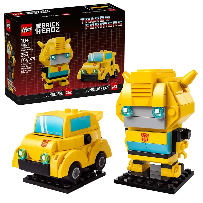 LEGO BRICKHEADZ 40804 Transformers BumbleBee Robot & Vehicle NEW