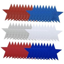48 Pcs 6 Inch Foam Stars for Crafts, Red White and Blue Star Shaped 48 pcs