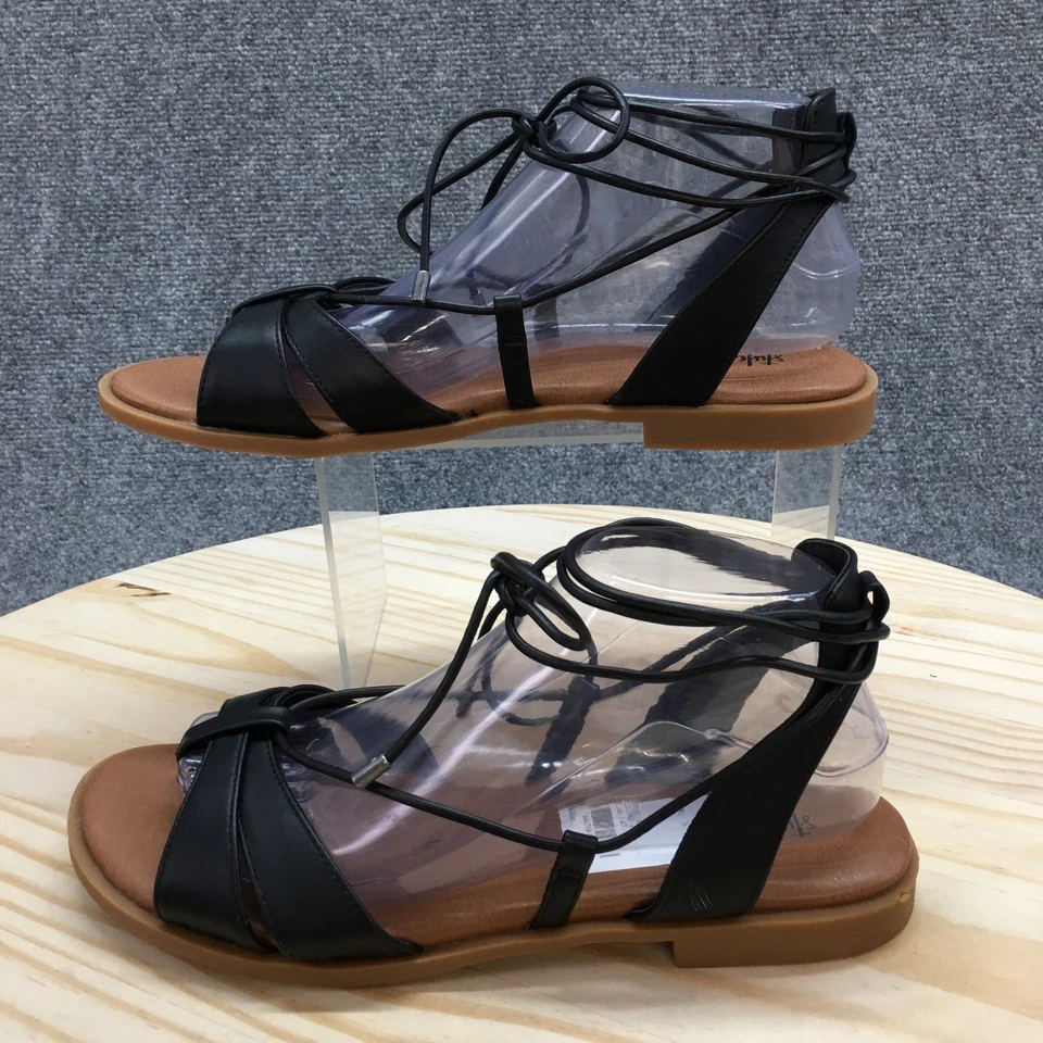 Sandalias Style & Co para mujer 9 M Cairro Gladiador negras imitación cuero informales NUEVAS Foto 2 de 4