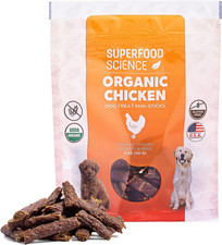 Organic Chicken Dog Treats, Low-Calorie Training Treats, Grain-Free, Semi-Soft N