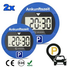 2er Parkscheibe Digital Elektronische Parkuhr Automatische mit KBA Zulassung DHL