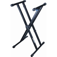 Quik Lok T-550 Double-Braced Keyboard Stand, Black